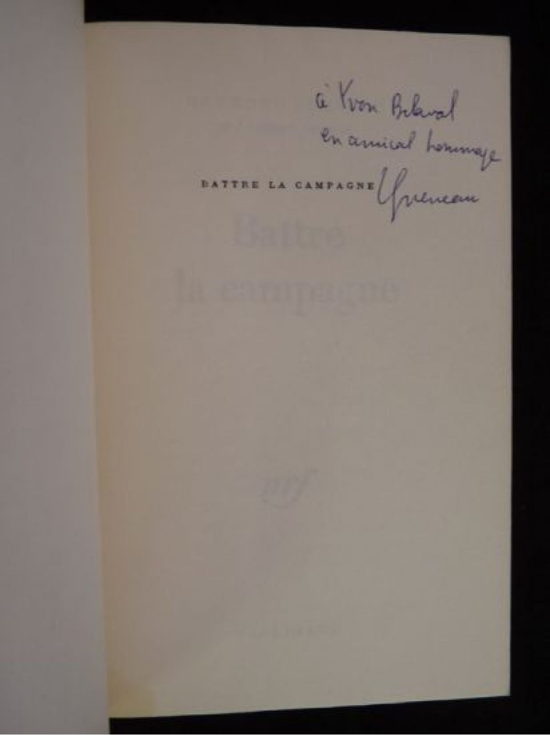 QUENEAU : Battre la campagne - Signed book, First edition - Edition ...