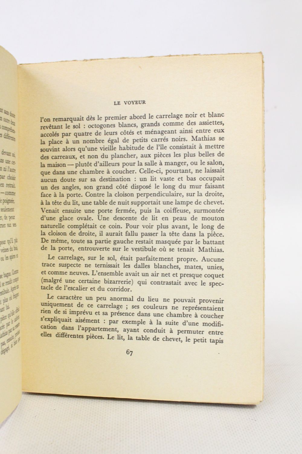 ROBBE-GRILLET Le voyeur - Signed book, First edition image