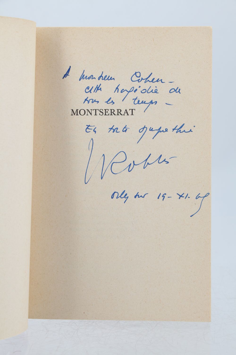 ROBLES : Montserrat - Signed book, First edition - Edition