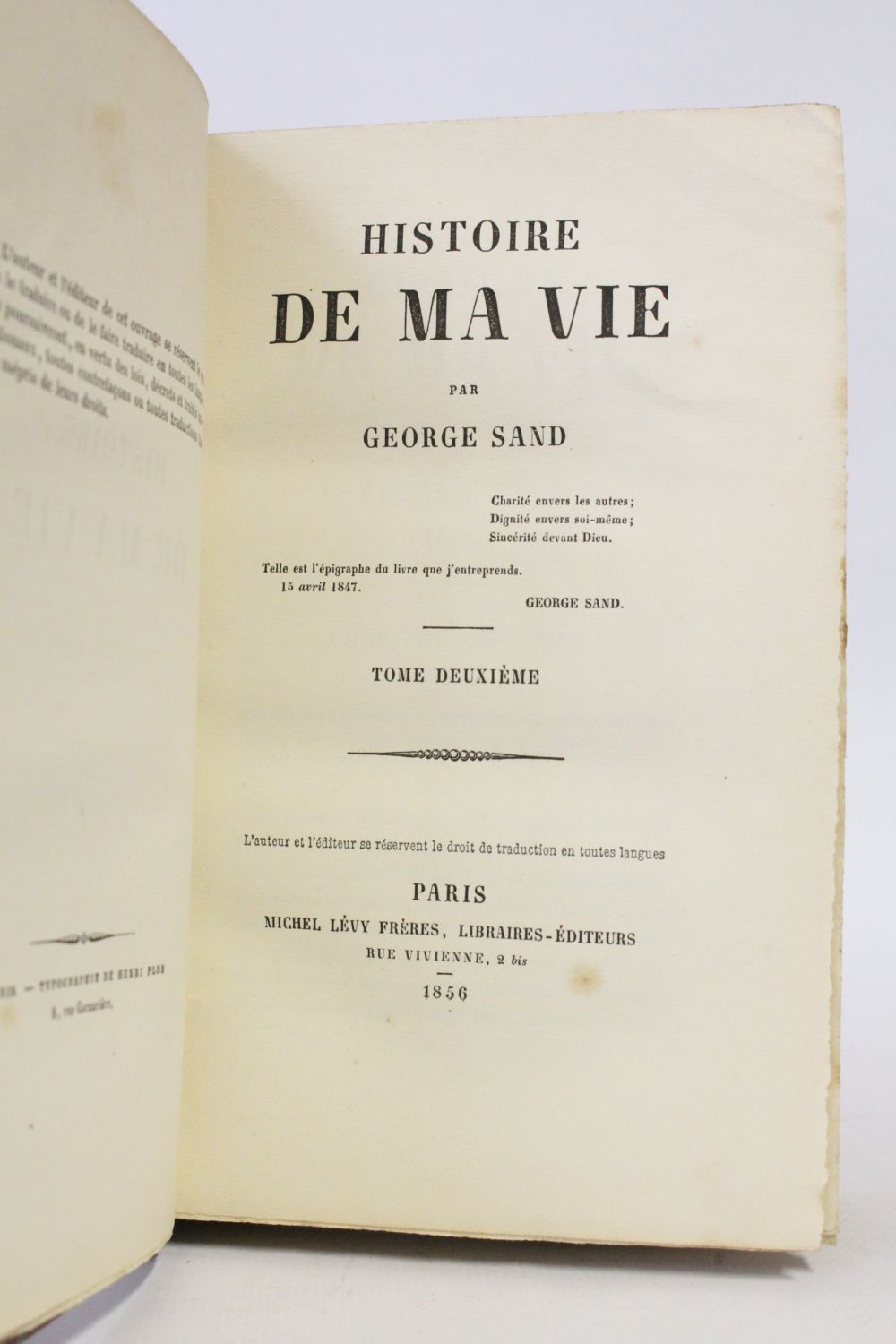 Histoire De Ma Vie George Sand