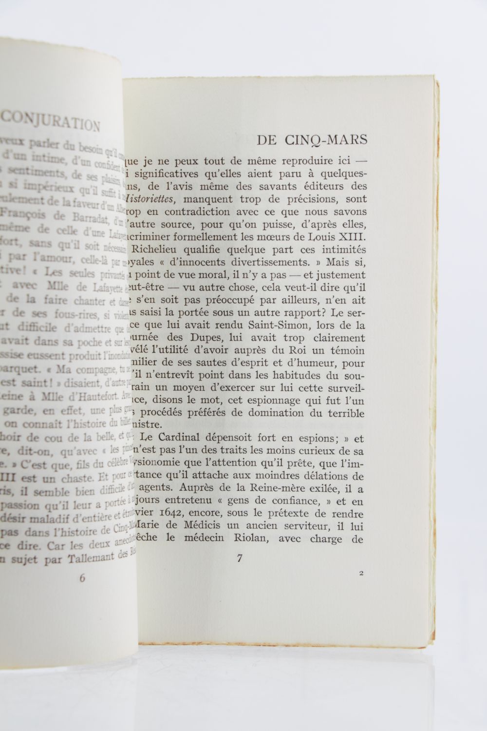 VAISSIERE : Conjuration de Cinq-Mars - First edition - Edition ...