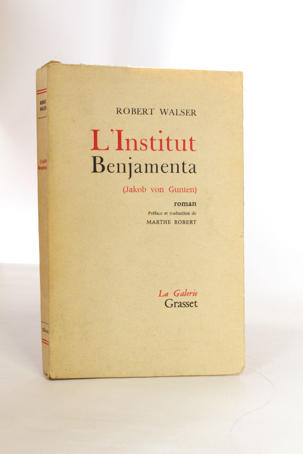 WALSER : L'institut Benjamenta - Libro autografato, Prima edizione ...