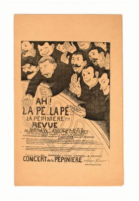 PAJOL : Paroles de Ah! La pé la pé la pépinière !!! (Concert de la  Pépinière) illustrées par Félix Vallotton - Edition Originale 