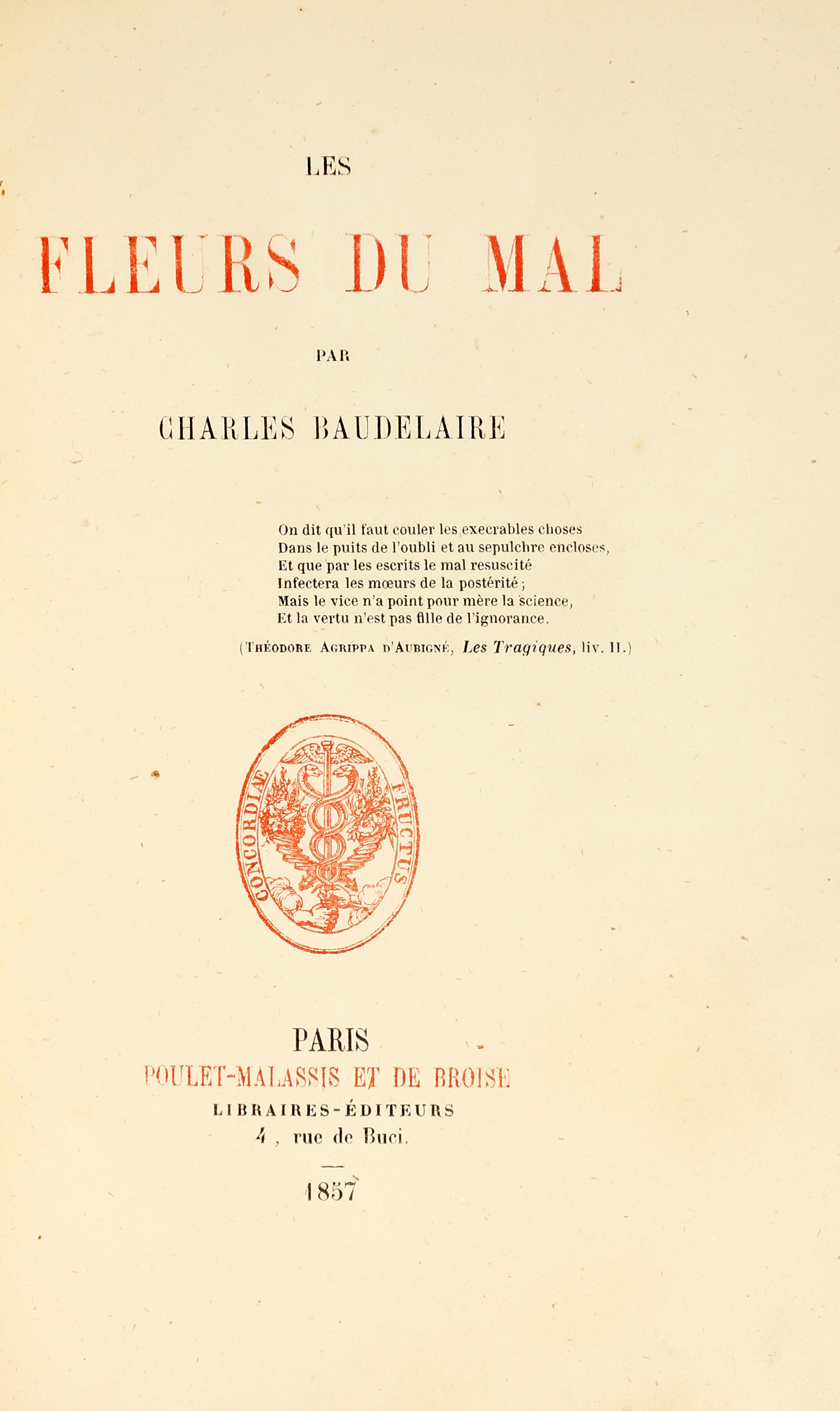 Charles Baudelaire Fleurs du Mal